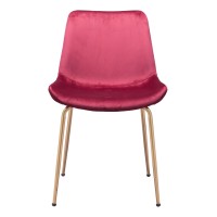 Tony Dining Chair (Set Of 2) Red And Gold