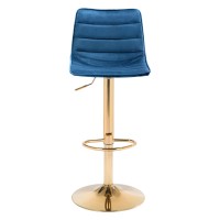 Prima Barstool Dark Blue And Gold