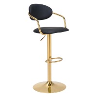 Gusto Barstool Black And Gold