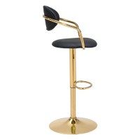 Gusto Barstool Black And Gold