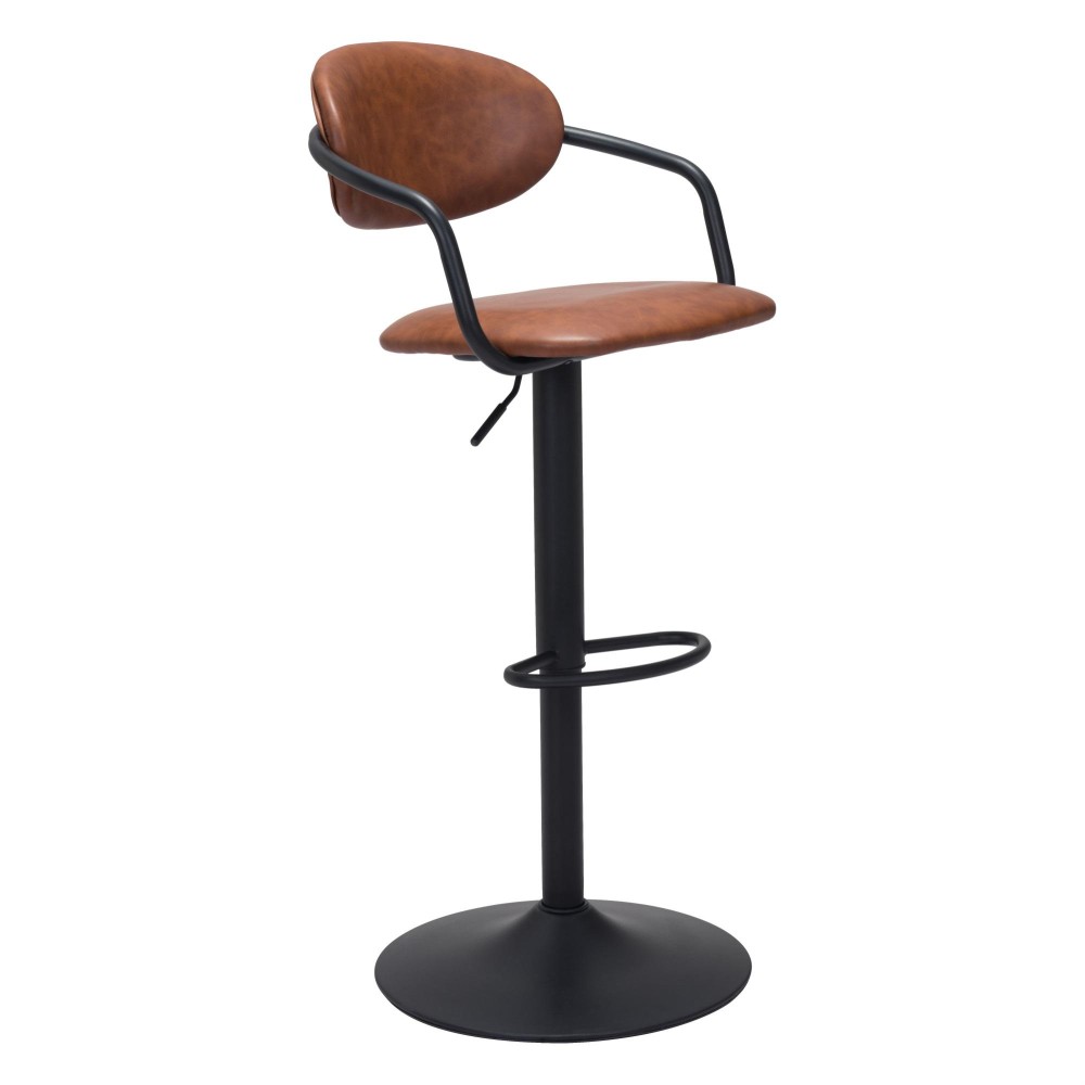 Kirby Barstool Vintage Brown And Black