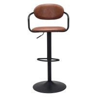 Kirby Barstool Vintage Brown And Black