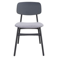 Othello Dining Chair (Set Of 2) Gray And Black