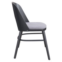 Iago Dining Chair (Set Of 2) Gray And Black