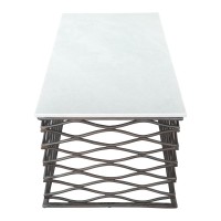 Duchess Coffee Table White And Antique Bronze