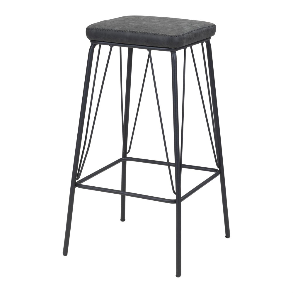 Samuel Barstool (Set Of 2) Vintage Black