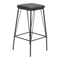 Samuel Barstool (Set Of 2) Vintage Black