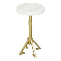Maurice Side Table White And Gold