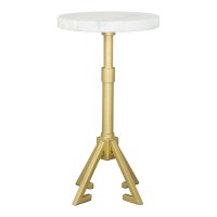 Maurice Side Table White And Gold