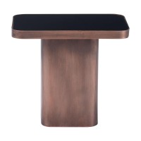 Marcos Side Table Black And Antique Bronze