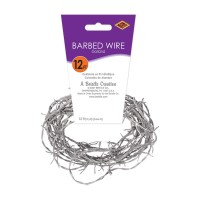 Silver Barbed Wire Garland