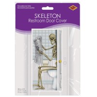 Skeleton Restroom Door Cover