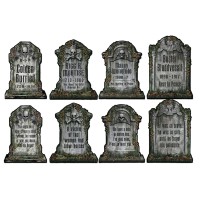 Beistle Set Of 4 Doublesided Tombstone Cutouts 15 Haunted House Spooky Halloween Decorations Made In Usa