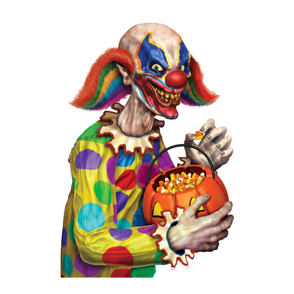 Creepy Clown Car Cling