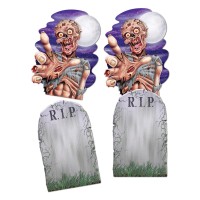 Jumbo Tombstone Zombie Cutouts