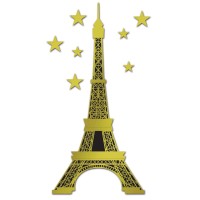 Beistle Jointed Foil Eiffel Tower 5Feet 1012Inch