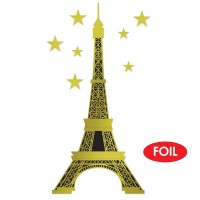 Beistle Jointed Foil Eiffel Tower 5Feet 1012Inch