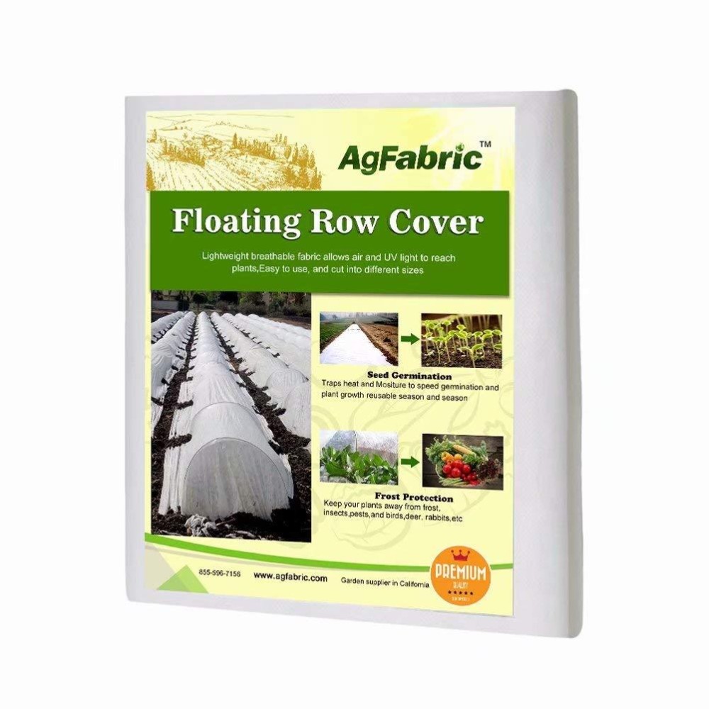 Agfabric Plant Covers Freeze Protection Floating Row Covers 7X50 055Oz Plant Covers Row Covers For Vegetables White