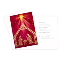 Hallmark Religious Christmas Boxed Cards Nativity Scene 16 Christmas Cards And 17 Envelopes