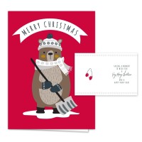 Woodland Animals Holiday Cards 36 Cards With White Envelopes Pack 6 Winter Forest Animal Designscheerful Seasonal Verses In