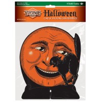 Vintage Halloween Cat Moon Centerpiece