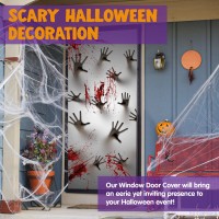 Joyin Halloween Haunted House Decoration Window Door Cover Zombie Hands Indoor Outdoor Decoration 72X30 Inches Window And Wal