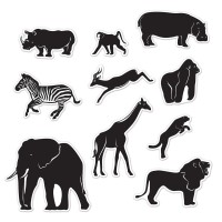 Jungle Animal Silhouettes