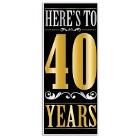 Heres To 40 Years Door Cover