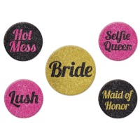 Team Bride Party Buttons