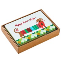 Hallmark Boxed Christmas Cards Assortment Holiday Cats And Dogs 6 Designs 24 Cards With Envelopes