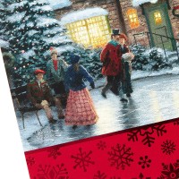 Hallmark Thomas Kinkade Boxed Christmas Cards Ice Skating 40 Cards And Envelopes