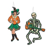 Vintage Halloween Jointed Gogo Dancers