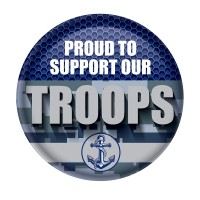 Proud To Support Our Troops Button