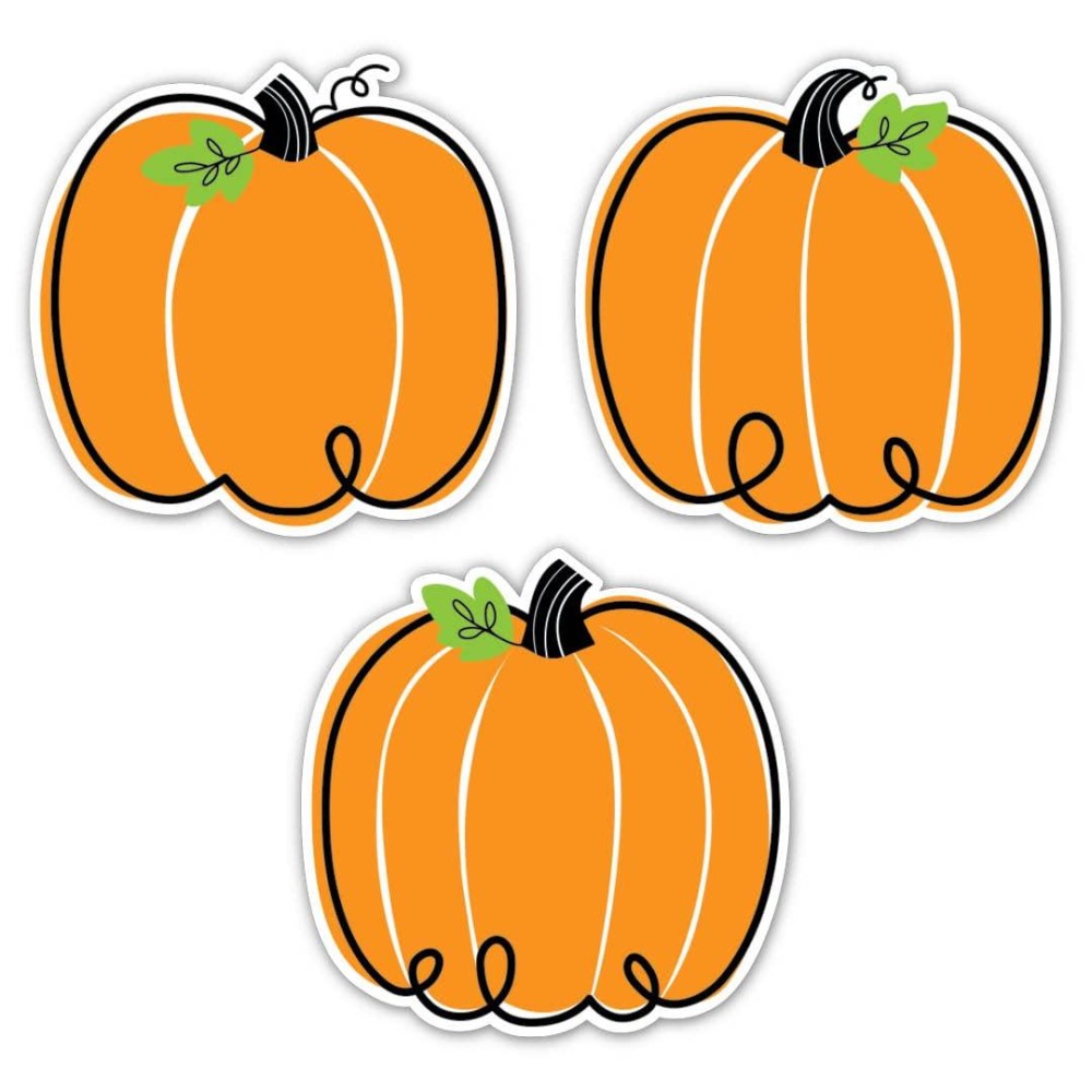 Ctp Doodle Pumpkin 6 Cutouts Learning D Cor Accents For Halloween Fall Classroom Theme Creative Teaching Press 10590