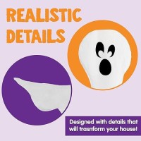 Joyin Halloween 2 Pcs Tree Wrap Ghost Decoration Outdoor 47 Cute Face Flying Ghost For Halloween Outdoor Lawn Yard Tree D