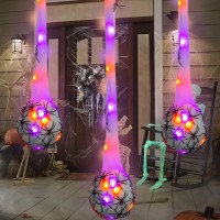 Funpeny 32Ft Halloween Decoration Hanging Light Up Spider Egg Sacs 3 Packs Gift For Halloween Party Favors Games Sacks Props