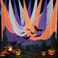 Apfity Halloween Creepy Cloth Decoration 80 X 30X 6 Pcs Giant Spooky Halloween Decor For Haunted Houses Party Outdoor Yard