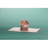 Lovepop Christmas Gingerbread House Popup Xmas Card Handcrafted 3D Festive Greeting Card Special Heartwarming Winter Gree