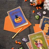 Hallmark Halloween Cards Assortment Vintage Halloween 16 Cards And Envelopes