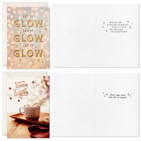 Hallmark Cute Christmas Card Assortment 16 Cards And Envelopes Warm Wishes Let It Glow