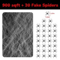 Gkgg 900 Sqft Halloween Webs Decorations With 30 Extra Fake Spiders Super Practical Decor Indoor And Outdoor