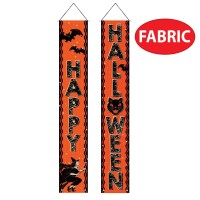 Vintage Halloween Fabric Door Panel Set