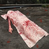 54Ft Halloween Decorations Outdoor Dead Props Showing Right Hand Only Scary Hallowmas Back From The Grave Victim Prop For Hau