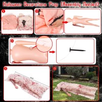 54Ft Halloween Decorations Outdoor Dead Props Showing Right Hand Only Scary Hallowmas Back From The Grave Victim Prop For Hau