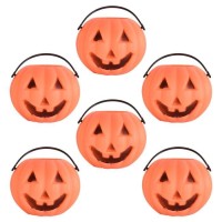 Plastic Miniature Pumpkin Buckets