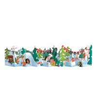 Christmas Woodland Scene Loooooong Card