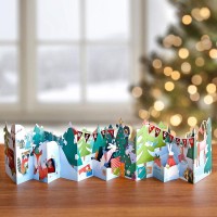 Christmas Woodland Scene Loooooong Card