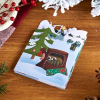 Christmas Woodland Scene Loooooong Card