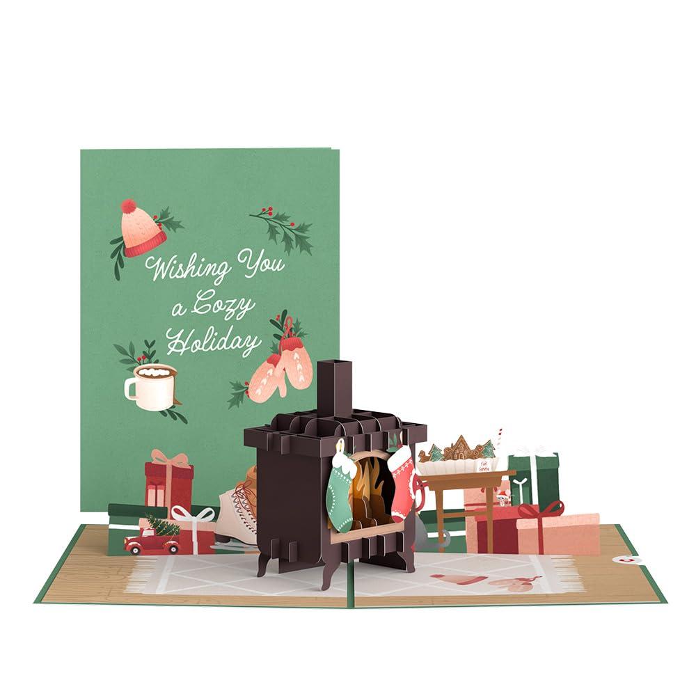 Lovepop Cozy Holidays Popup Card 5 X 7 Christmas Card Individual Christmas Card With Envelope 3D Winter Cards Pop Up Xm