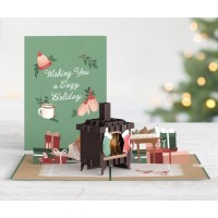 Lovepop Cozy Holidays Popup Card 5 X 7 Christmas Card Individual Christmas Card With Envelope 3D Winter Cards Pop Up Xm